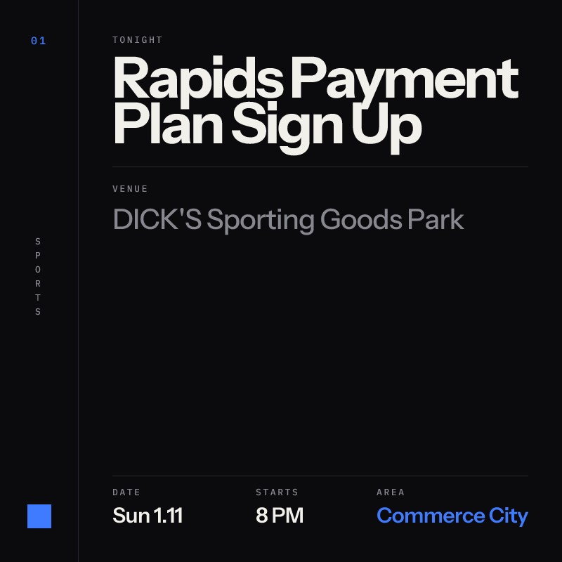 Rapids Payment Plan Sign Up