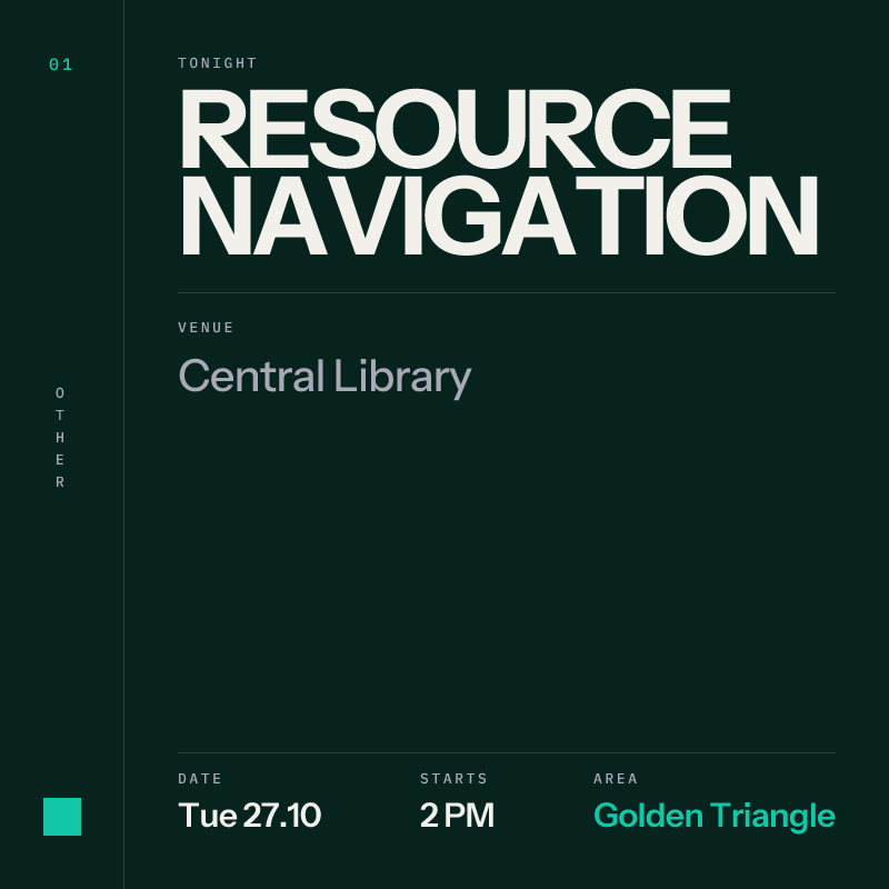 Resource Navigation at Central Library, Golden Triangle