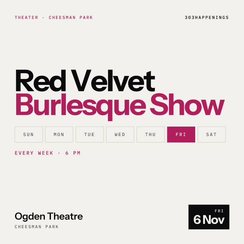 Red Velvet Burlesque Show Denver's #1 Variety & Cabaret Show in Denver