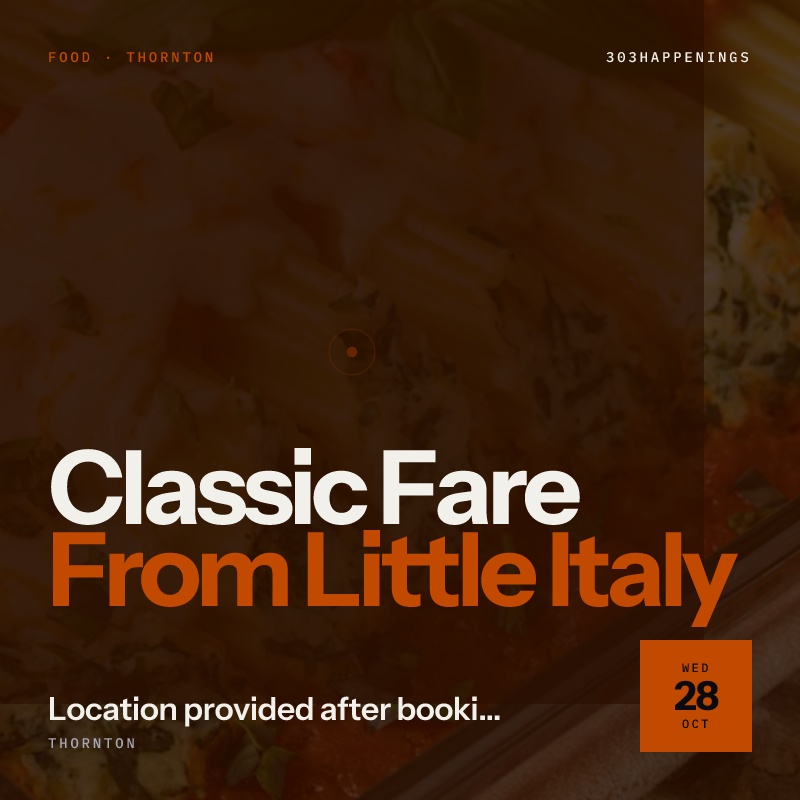 Classic Fare From Little Italy - Cooking Class in Denver | Cozymeal™