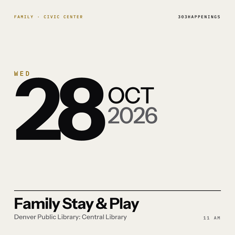 Family Stay & Play at Denver Public Library: Central Library, Civic Center