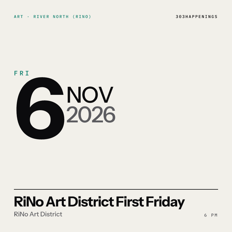 RiNo Art District First Friday - November 2026