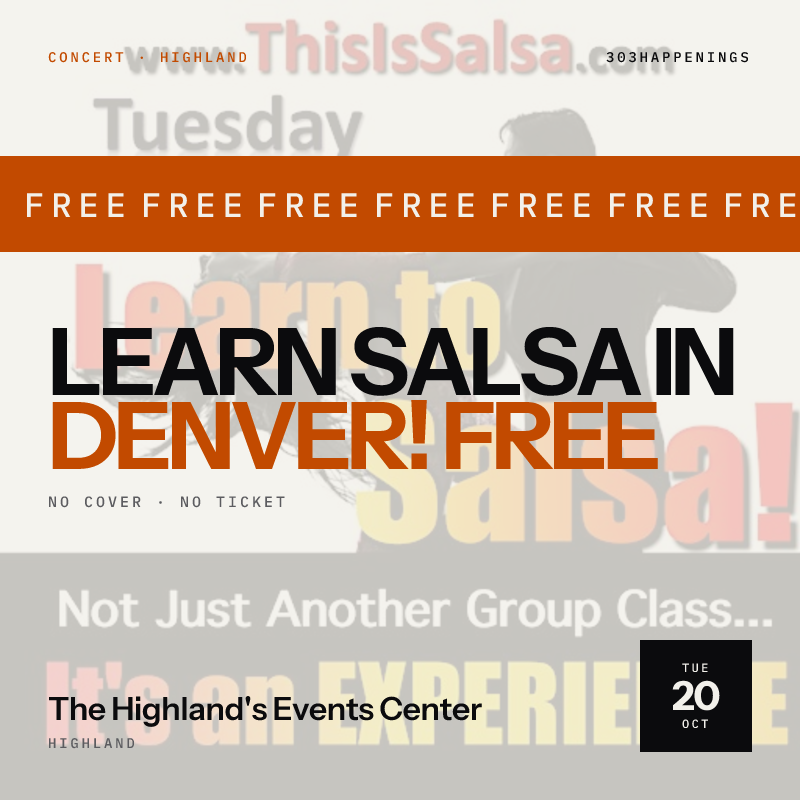 Learn Salsa in Denver! FREE DRINKS! Beginner-Friendly!