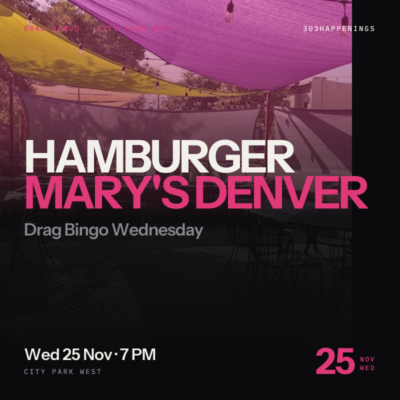 Drag Bingo Wednesday at Hamburger Mary's at Hamburger Mary's Denver, City Park West