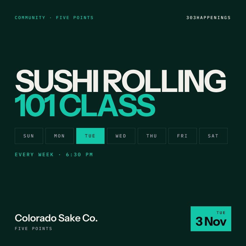 Sushi Rolling 101 Class