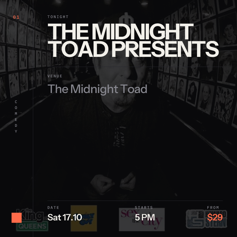 The Midnight Toad presents Comedian Craig Gass