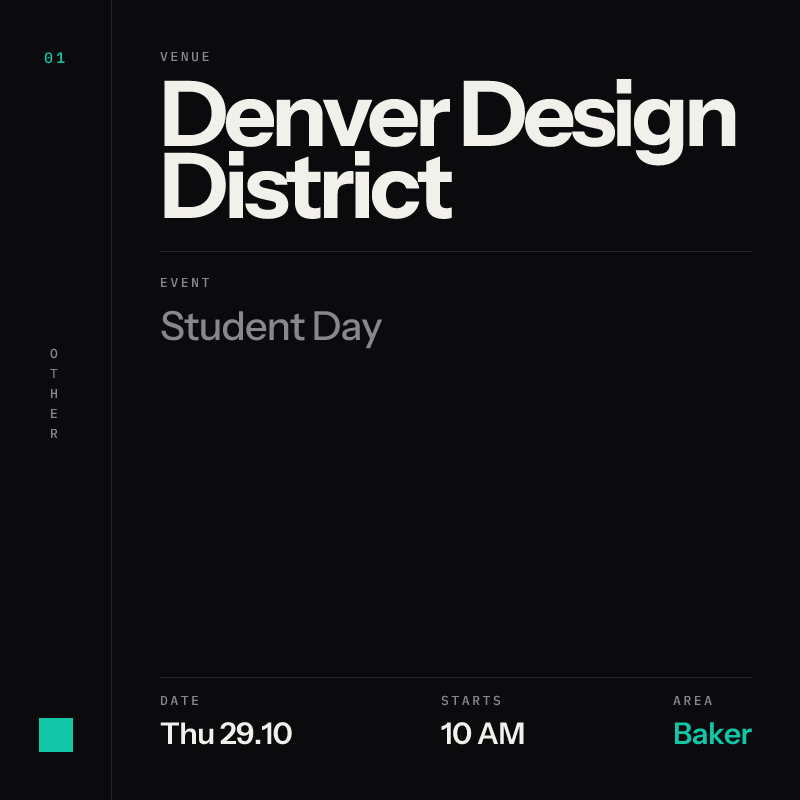Student Day at the Denver Design District