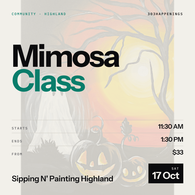 Mimosa Class - "Haunted Night" - Sat Oct 17, 11:30 AM