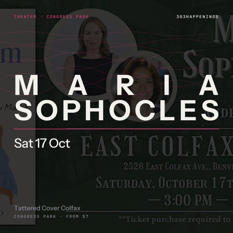 Maria Sophocles with Andrea Dukakis Live at Tattered Cover Colfax