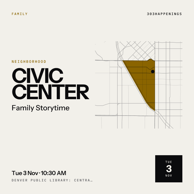 Family Storytime: Indigenous Storytelling with Steve LaPointe at Denver Public Library: Central Library, Civic Center