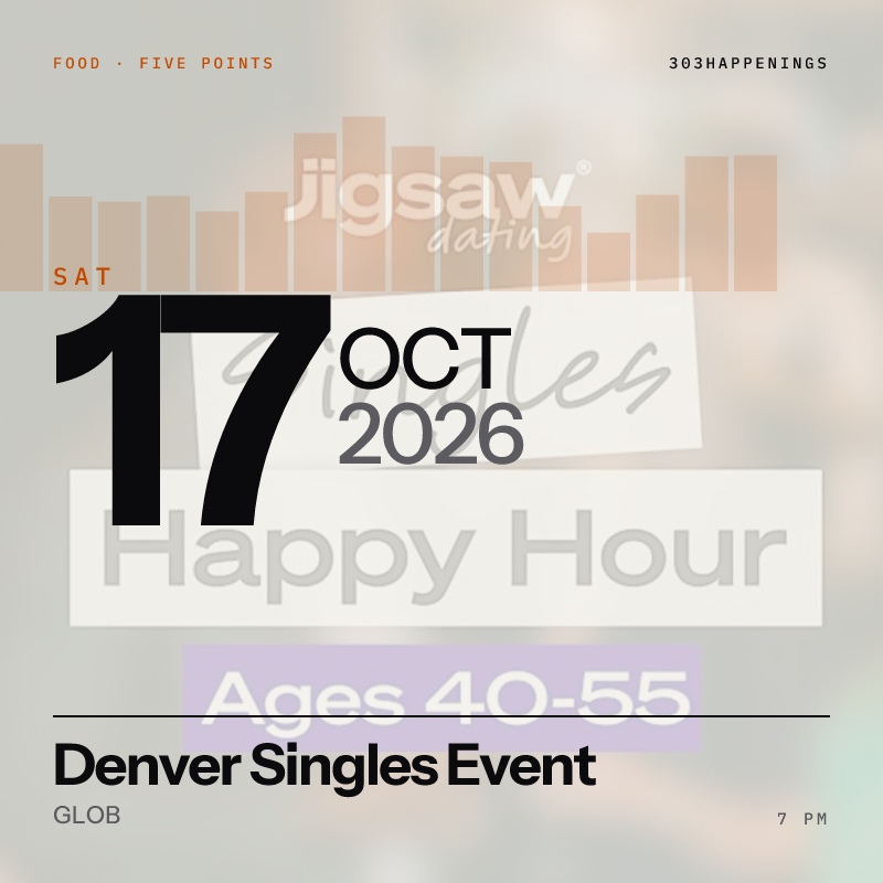 Denver Singles Event: Happy Hour (Ages 40-55)