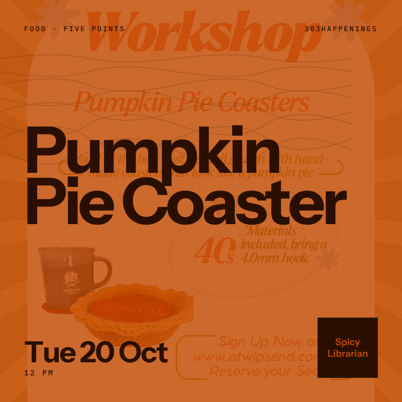 Pumpkin Pie Coaster Workshop