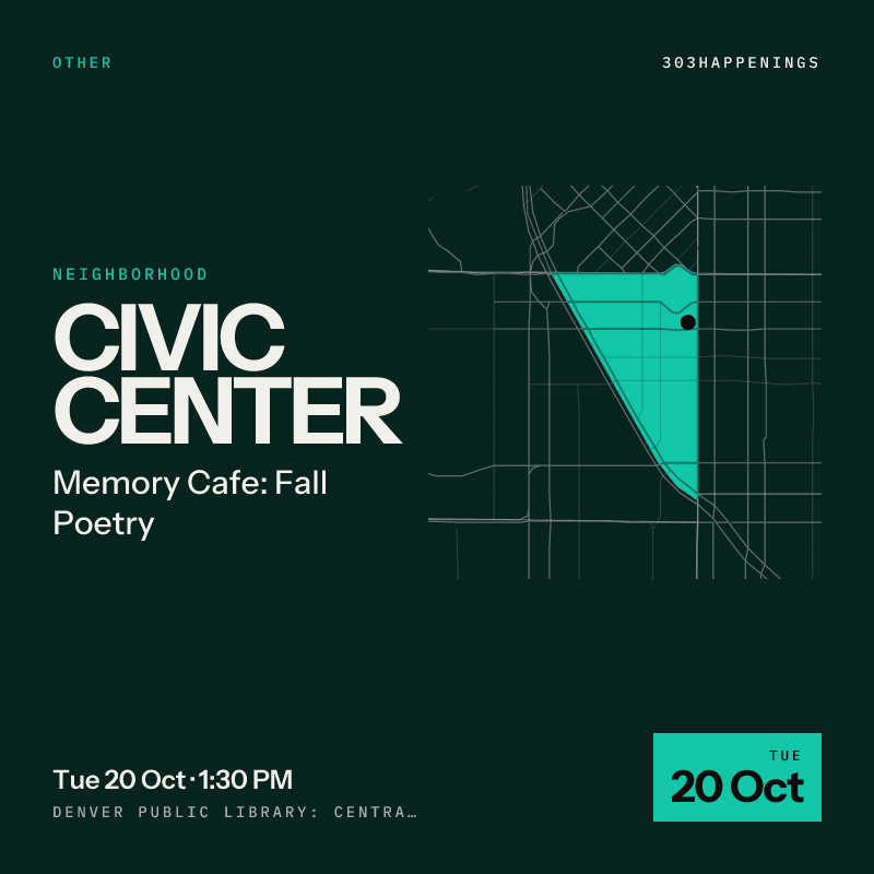 Memory Cafe: Fall Poetry