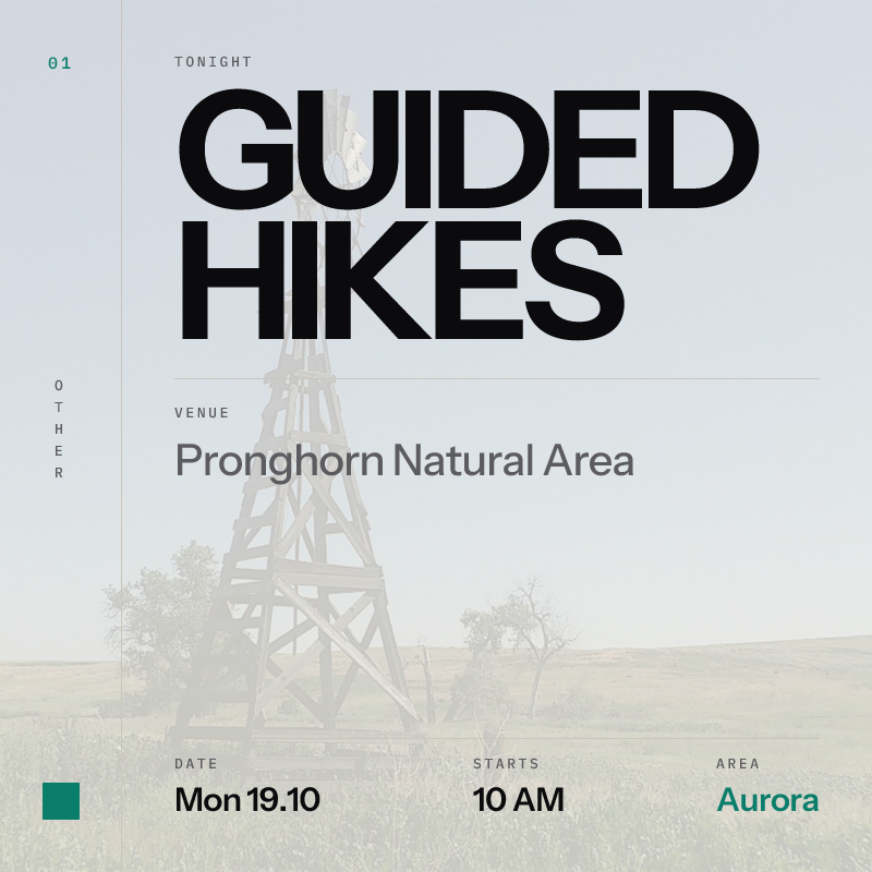 Guided Hikes at Pronghorn Natural Area
