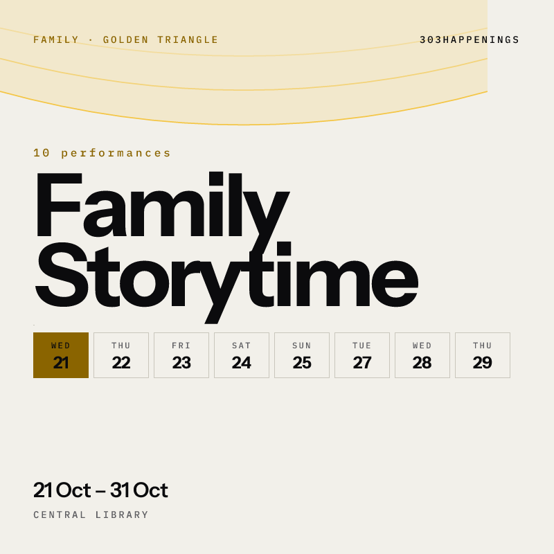 Family Storytime at Central Library, Golden Triangle