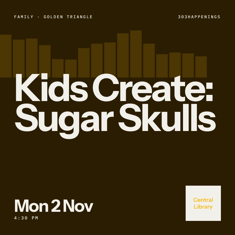 Kids Create: Sugar Skulls at Central Library, Golden Triangle