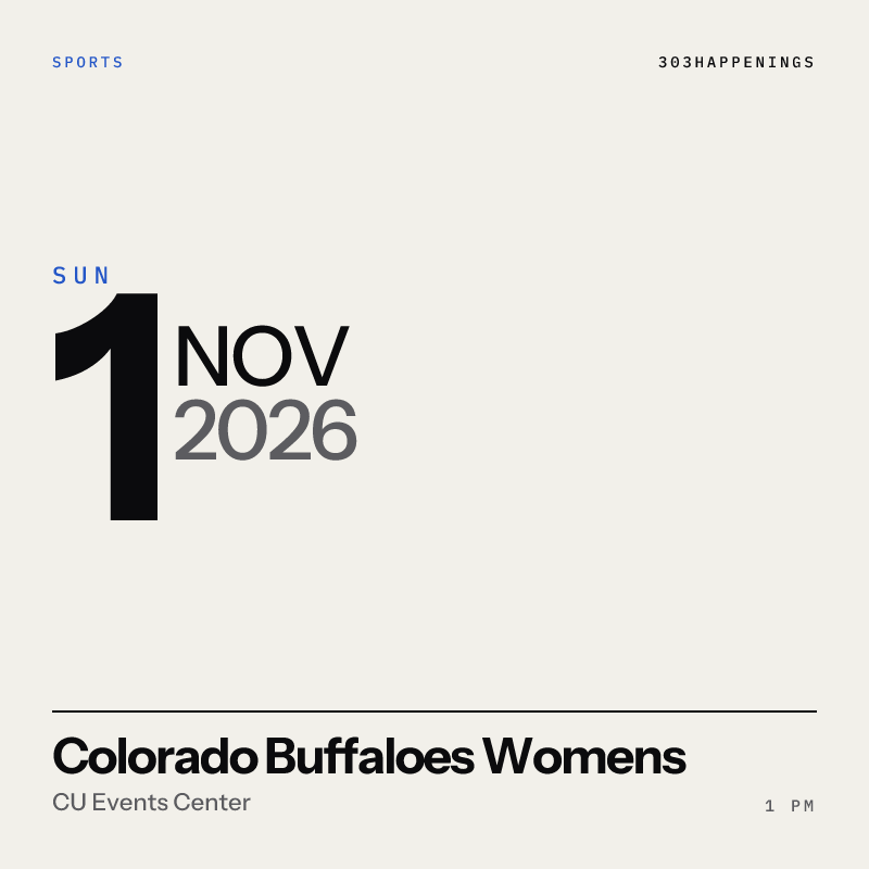 Colorado Buffaloes vs. Texas Tech Red Raider (Women's Volleyball)