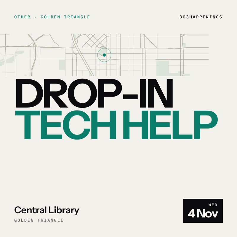 Drop-In Tech Help at Central Library, Golden Triangle