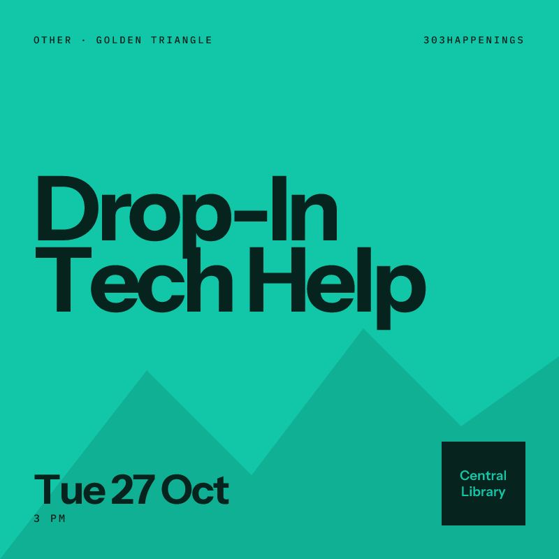 Drop-In Tech Help at Central Library, Golden Triangle