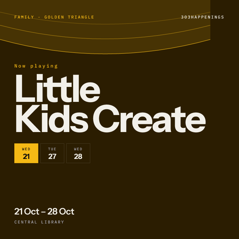 Little Kids Create at Central Library, Golden Triangle