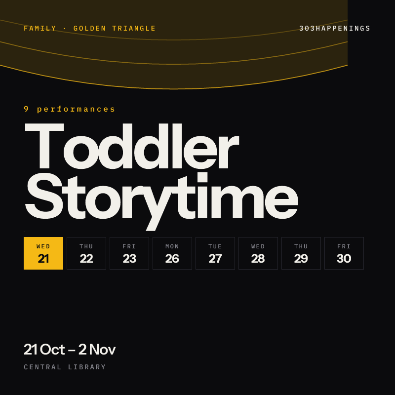 Toddler Storytime at Central Library, Golden Triangle