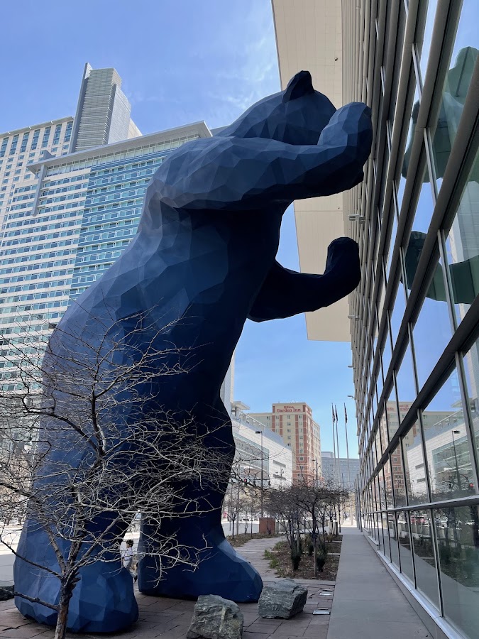 The Blue Bear at DCCC in LoDo, Denver